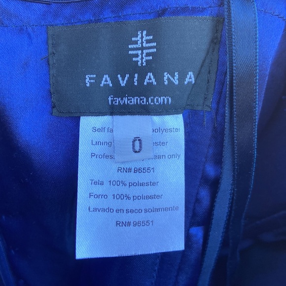 NWT Faviana Strapless Long Sweetheart Gown FLAWED Women's Size 0 - Picture 5 of 12